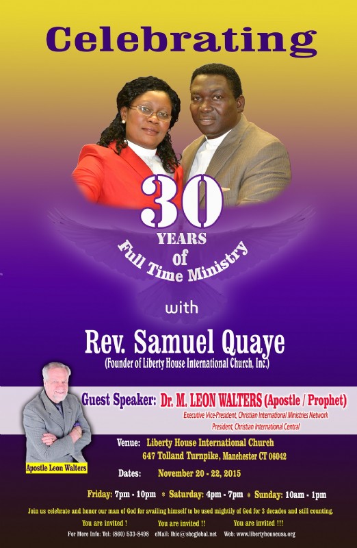 Celebrating 30years of glorious Full-time Ministry